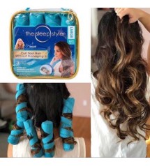 The Magic Sleep Styler Nip Kit for Hair Salon Rollers Curlers Pack of 12